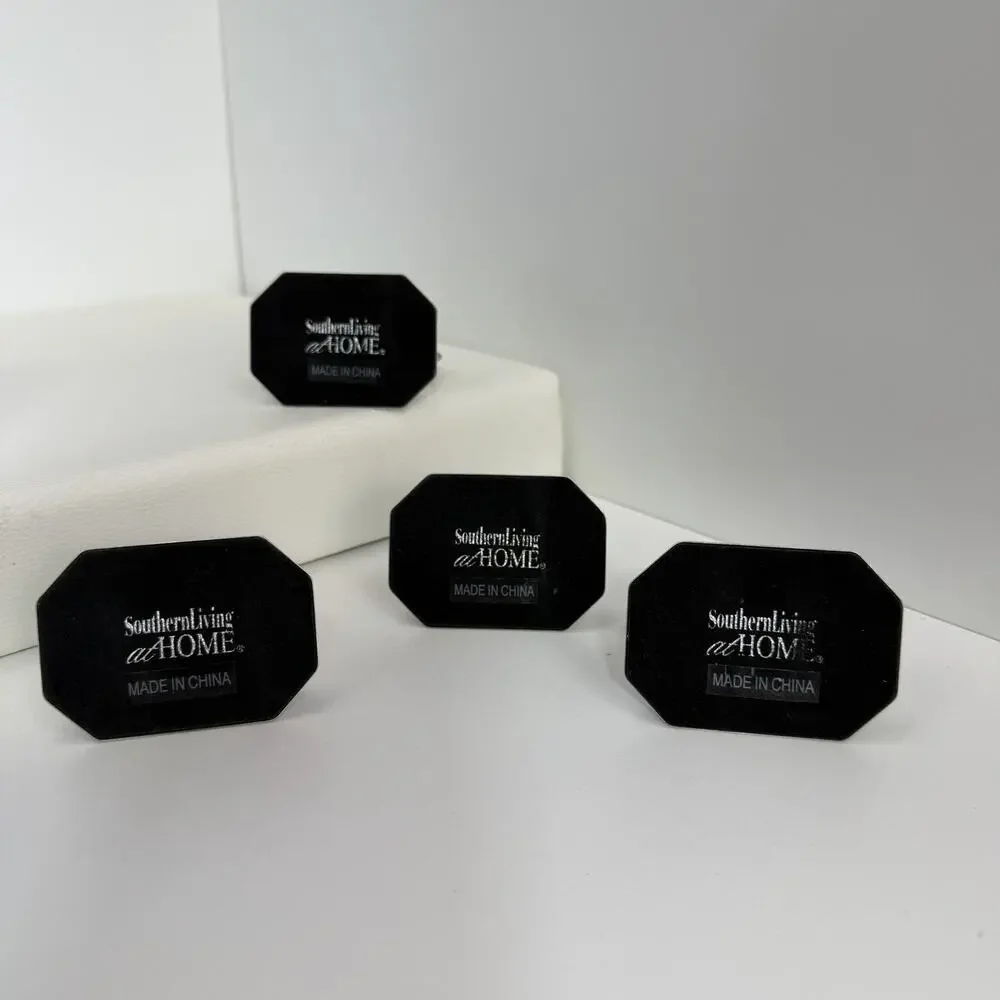 Southern Living Home Redmont Heirloom Place Card Holders Napkin Rings Set of 4